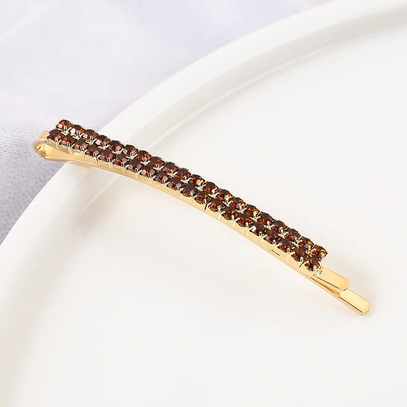 2020 New Elegant Rhinestone Hairpins Women Girls Hair Clips Pin Accessories Hair Ornam close-up view