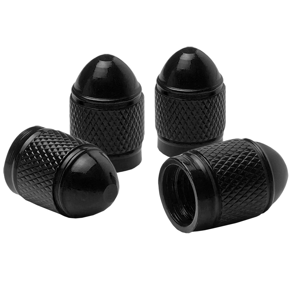 AUTCOAT Universal Car Wheel Tire Valve Stem Caps Aluminum for Bike Car Trucks Motorbike detail view