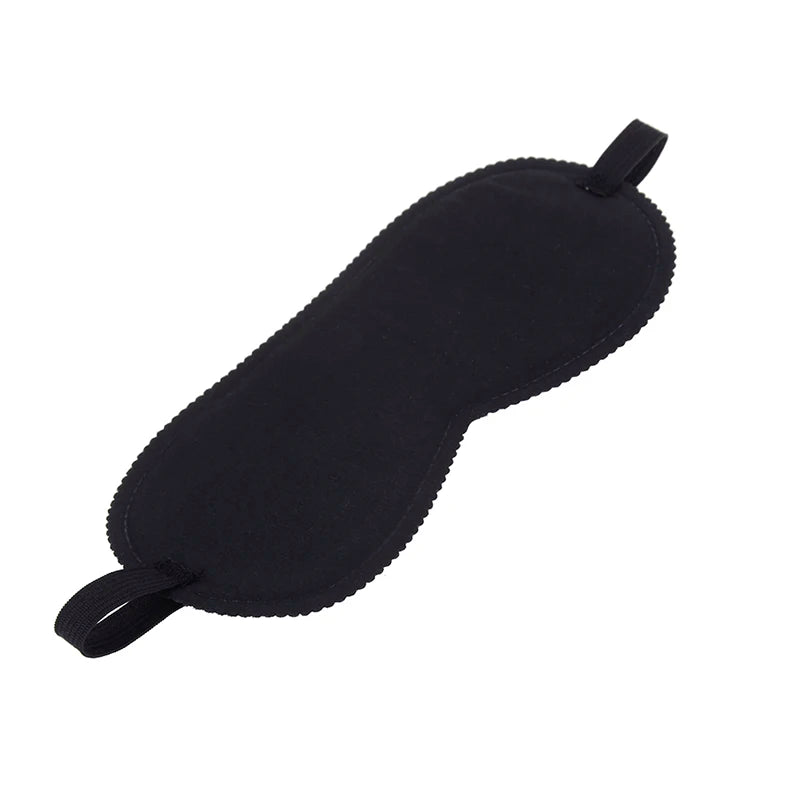 Black Sleep Mask | Light Blocking Eye Cover for Travel and Daily Use additional angle