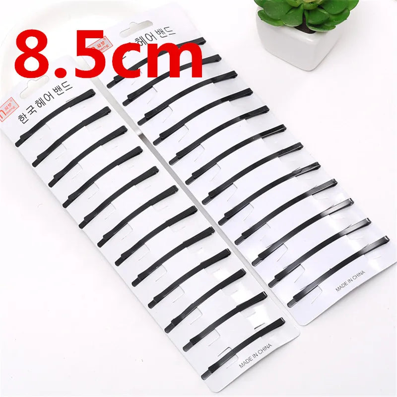 Fashion 24Pcs/Lot Women Hairpins Barrette One Word Hair Clips Black Dripping Hairclip alternate view
