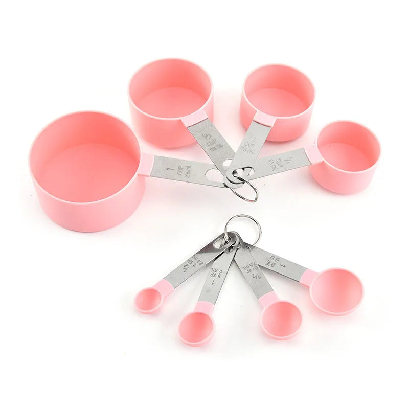 4pcs Kitchen Tools Measuring Spoons cups Set steel handleTeaspoon Coffee Sugar Scoop lifestyle view