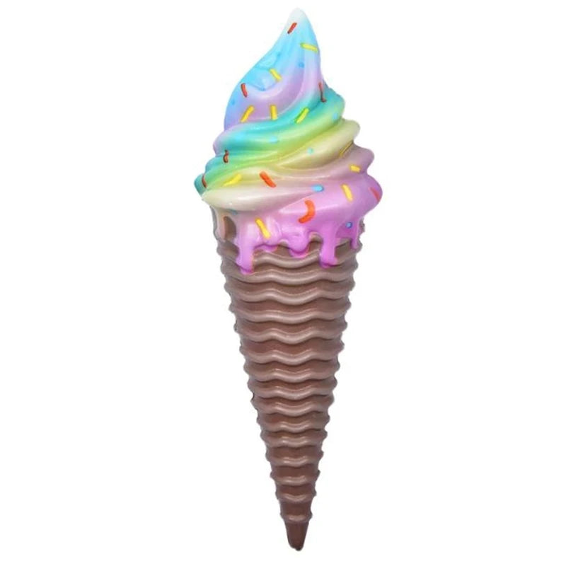 Colorful Ice Cream Squishy Toy | Slow Rising Stress Relief Squeeze detail view