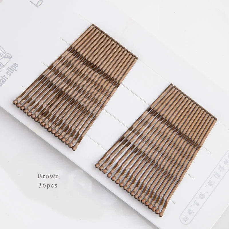 SWINATE Fashion Women Basic Waved U Shape Hairpins Gold Black Brown Bobby Pins Salon lifestyle view