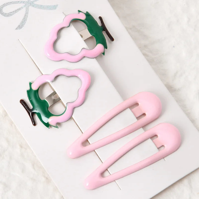 1Set Cute Candy Colors Dripping Hairpins BB Clip Girls Children Hair Clip Pin Barrette Accessories Women Kids Hairgrip Headdress