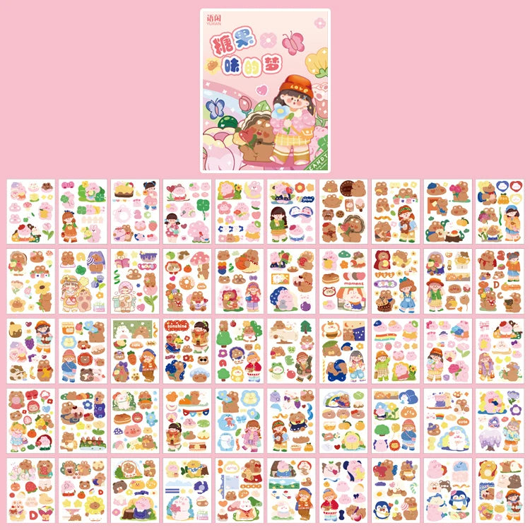 Yoofun Kawaii Colorful Dream Sticker Set | Decorative Stationery for Journaling and Scra detail view