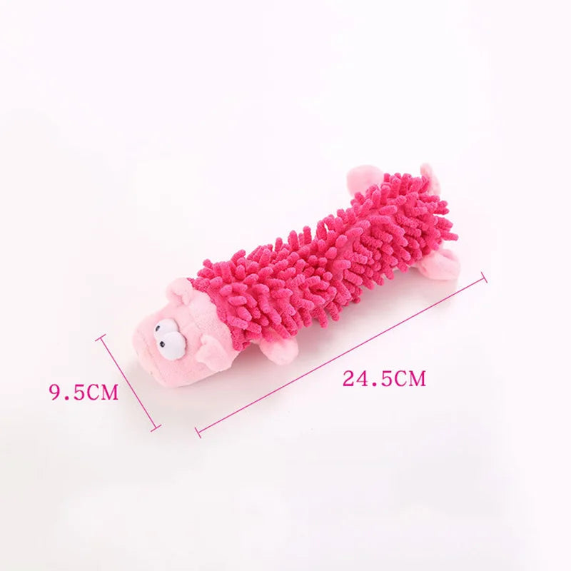 Durable Low Price Pet Dog Plush Toy Animal Shape with Squeaky for Small Dogs Chihuahu lifestyle view