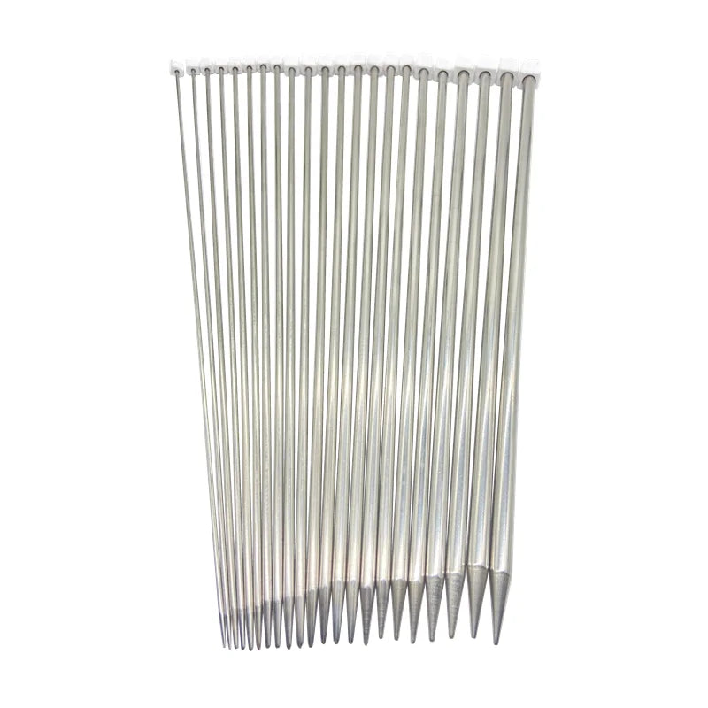 2-8mm 25cm/35cm Stainless steel Straight Knitting Needles Crochet Hook DIY Sweater additional angle