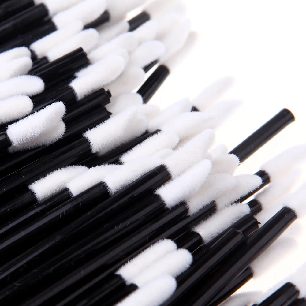 5/50/100 Pcs Lip Brushes Soft Cosmetic Lip Brush Lipstick Lip Glossy Wands Cleaner additional angle