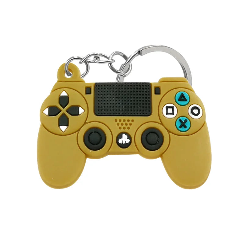1PCS PVC new style Game Machine Keychain & Keyring Cute Gamepad Joystick Key Chain Key close-up view