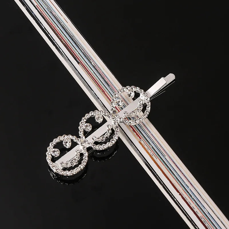 Simple Letter Rhinestone Hairpins Women Hair Clips Pins Barrettes Accessories For Women Girls Hair Hairclip Hairgrip Headdress