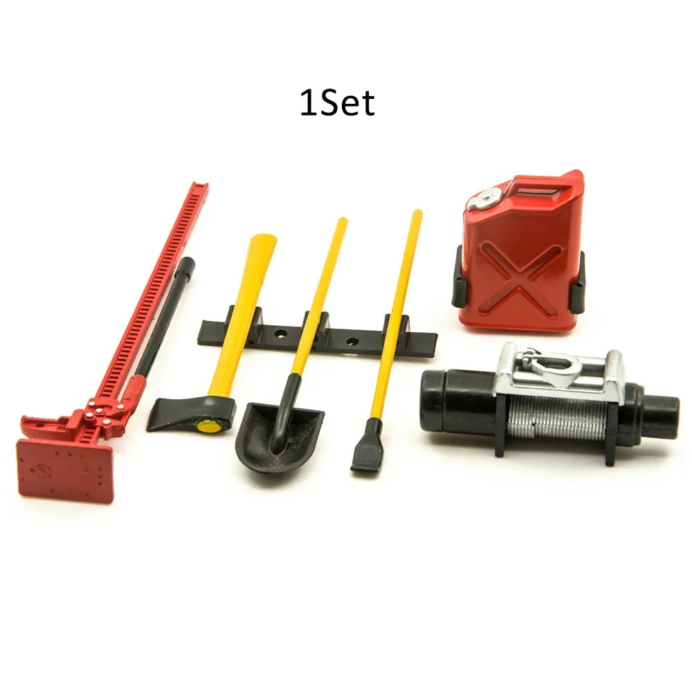 1:10 Scale Accessories Simulated Decoration Tools Shovel Fire-Extinguisher Oil Drum additional angle
