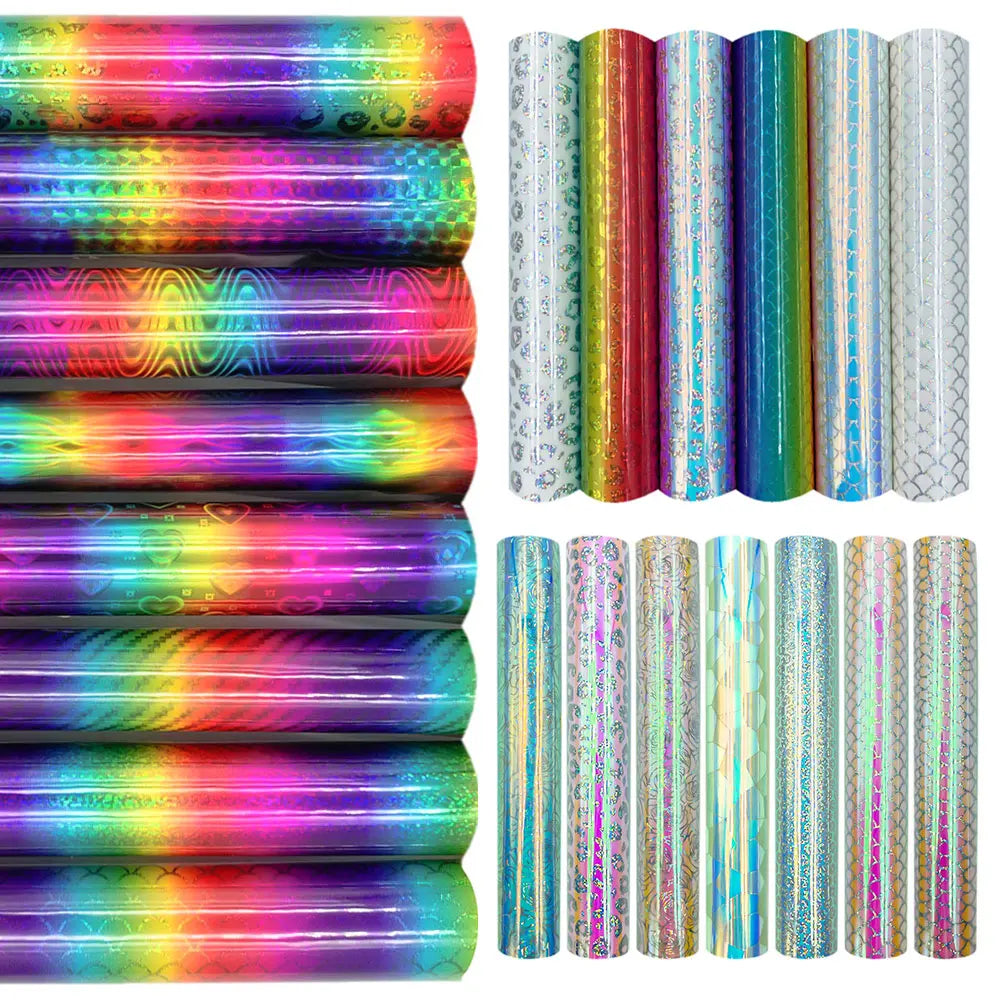 Rainbow Gradient Adhesive Craft Vinyl Sheet | Self-Adhesive Decal for DIY Crafts, Walls, Windows, Ca