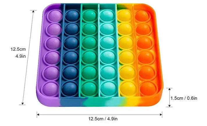 Hot Push Bubble Fidget Toys Sensory Autism Special Needs Stress Reliever Squeeze Decom close-up view