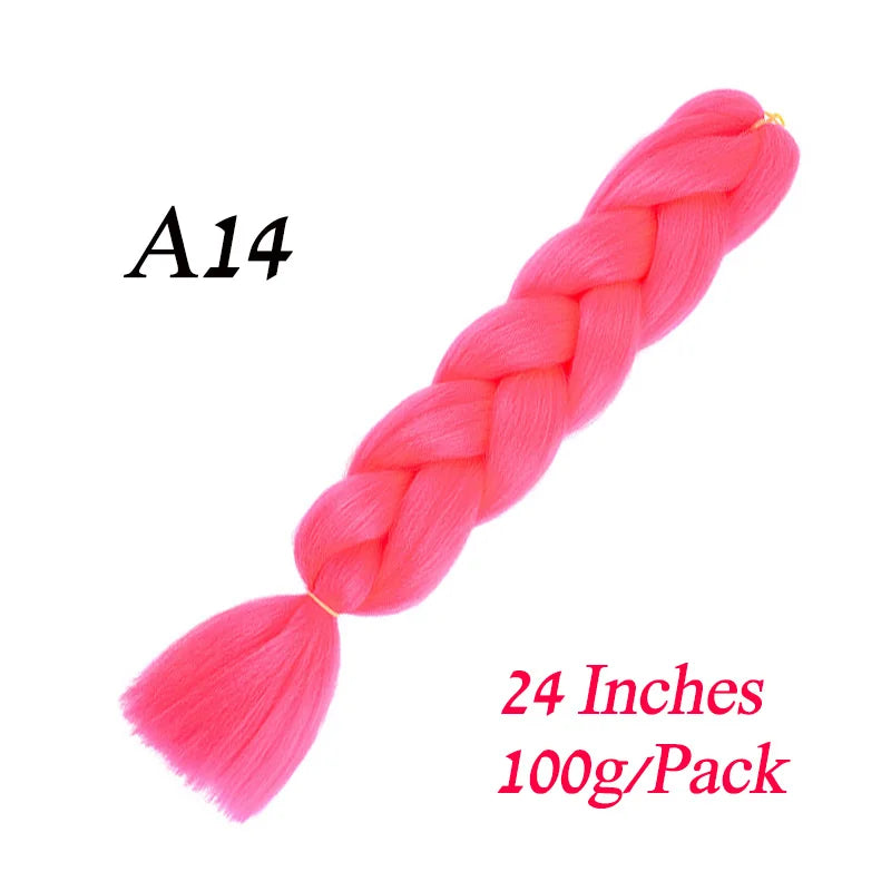 Lihui Pre Stretched Jumbo Braid Hair Extensions 24 inch | Kanekalon Synthetic Hair for African Braids