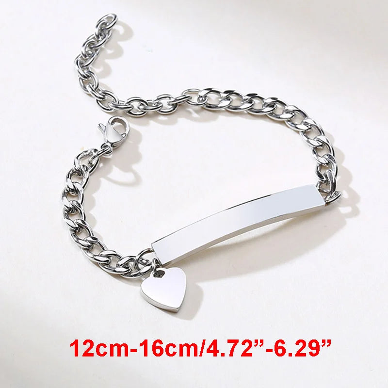 Personalized Baby Bracelet Gift | Custom Stainless Steel Name Bracelet alternate view
