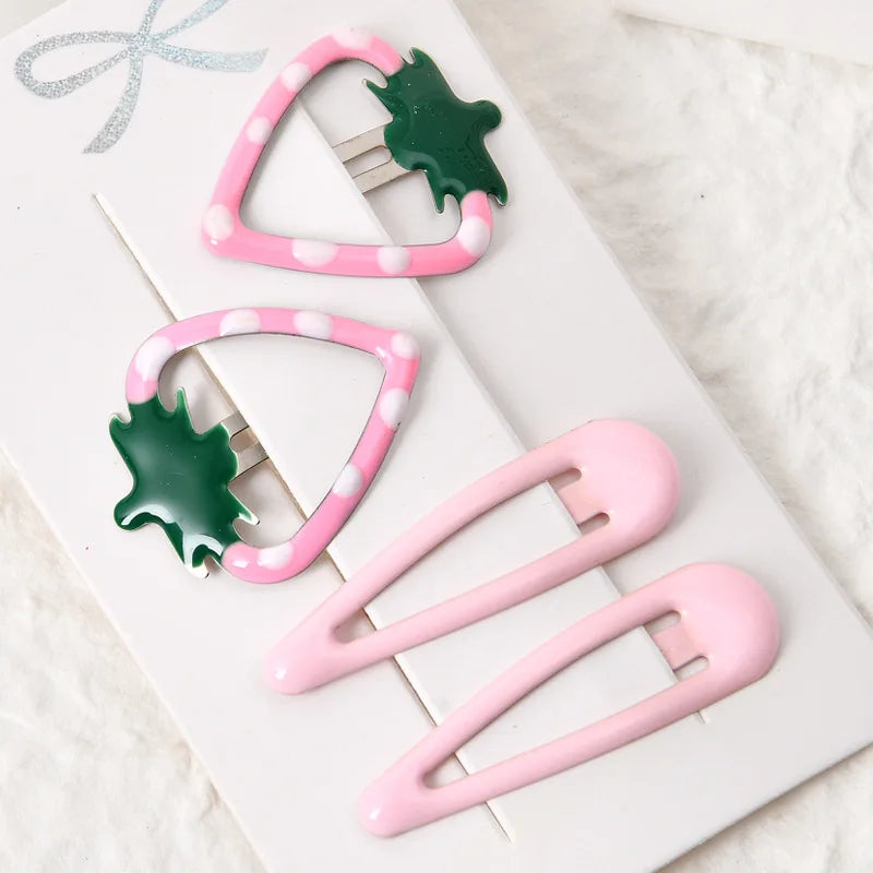 1Set Cute Candy Colors Dripping Hairpins BB Clip Girls Children Hair Clip Pin Barrette Accessories Women Kids Hairgrip Headdress