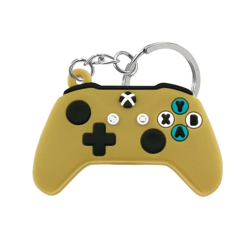 1PCS PVC new style Game Machine Keychain & Keyring Cute Gamepad Joystick Key Chain Key close-up view