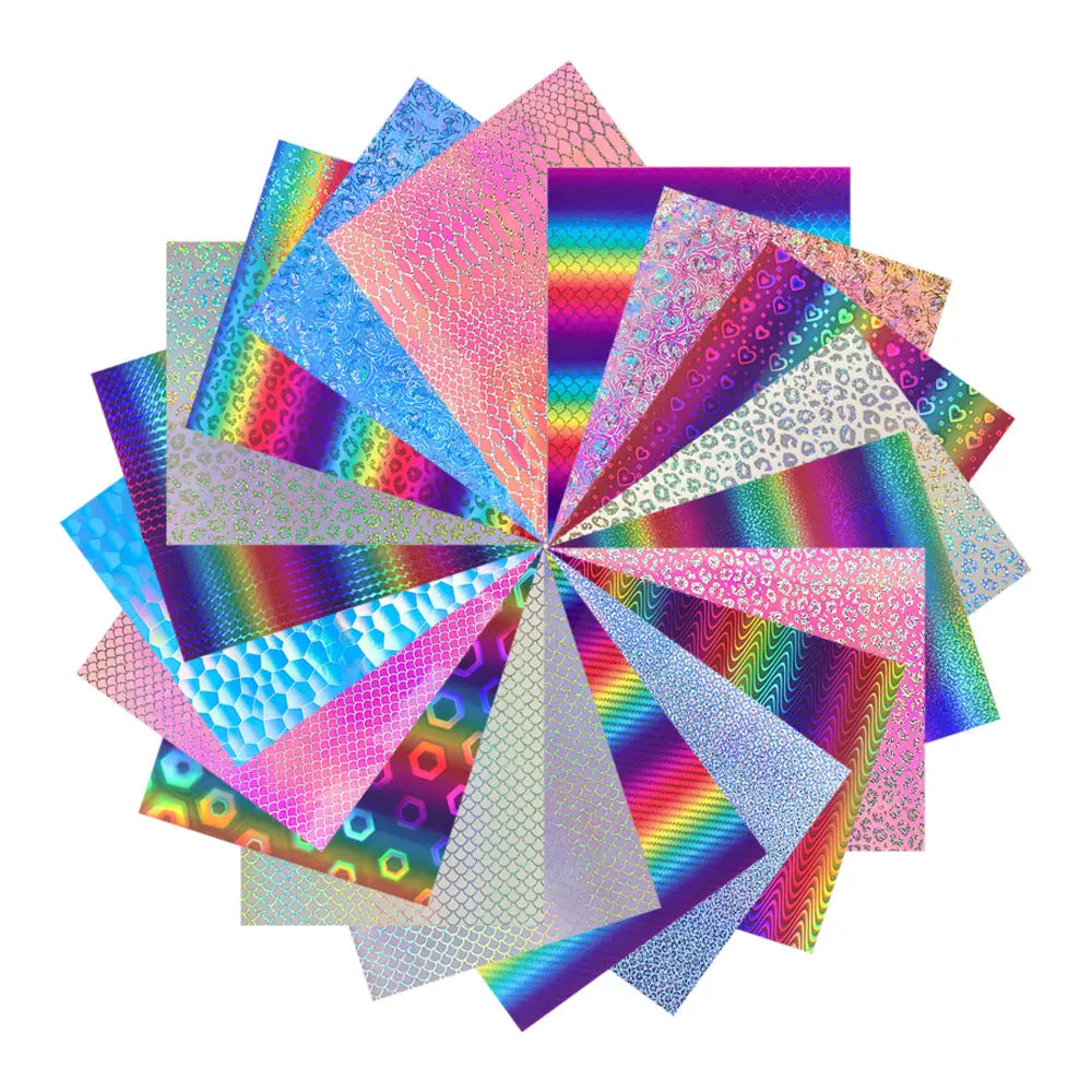 Rainbow Gradient Adhesive Craft Vinyl Sheet | Self-Adhesive Decal for DIY Crafts, W additional angle
