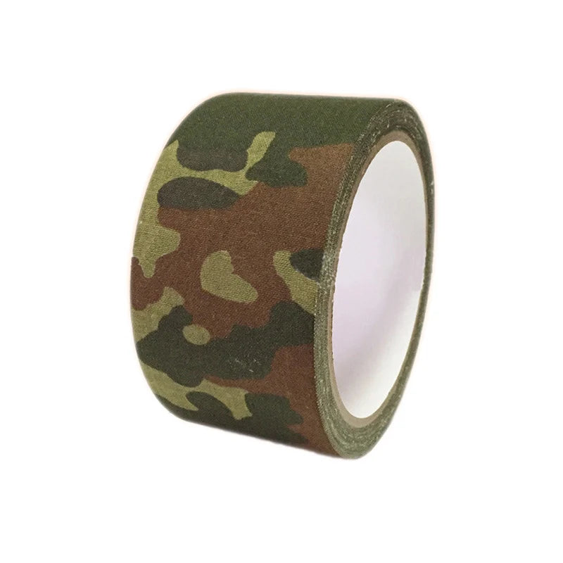 5M Outdoor Camouflage Tape WRAP Hunting Waterproof Self Adhesive Camo Tape Stealth Ban close-up view