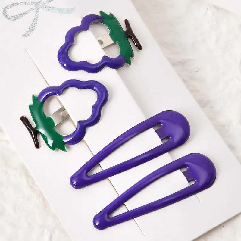 1Set Cute Candy Colors Dripping Hairpins BB Clip Girls Children Hair Clip Pin Barrette Accessories Women Kids Hairgrip Headdress