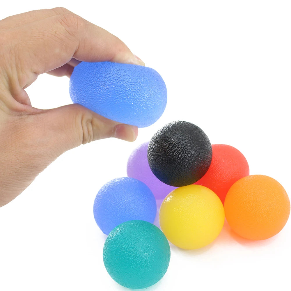 Silicone Hand Grip Ball | Finger Strength Trainer for Home Gym and Stress Relief close-up view
