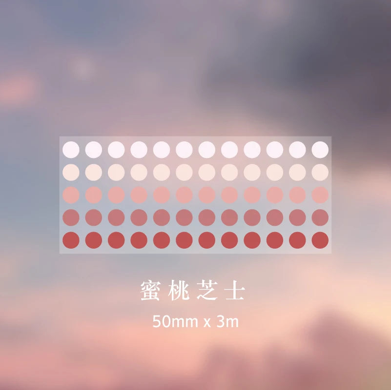 Color Dot Washi Tape Set | Decorative Masking Tape for DIY Scrapbooking additional angle