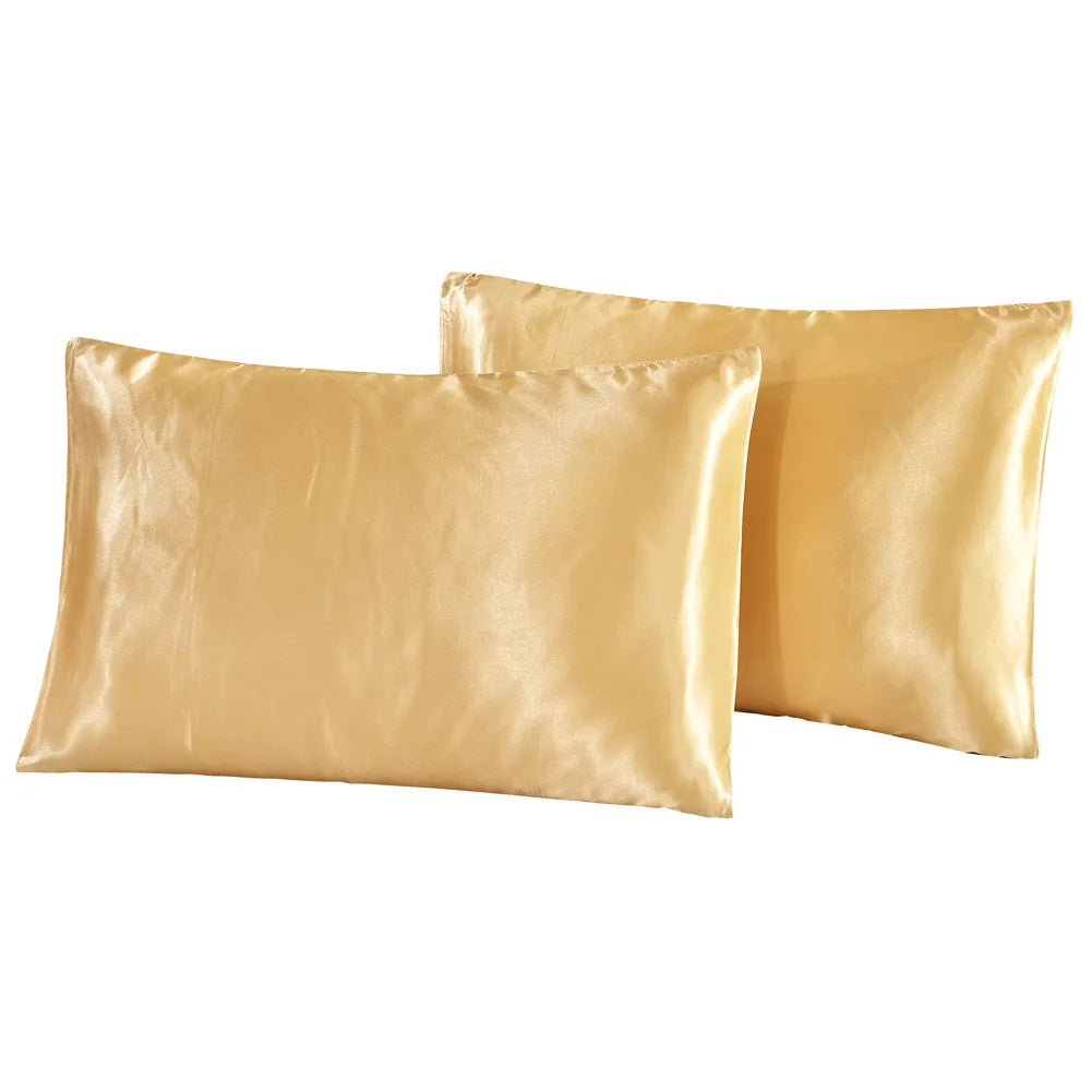 1Pc Queen Satin Silk Pillowcase | Silky Smooth Cooling Bed Pillow Cover for Hair and alternate view