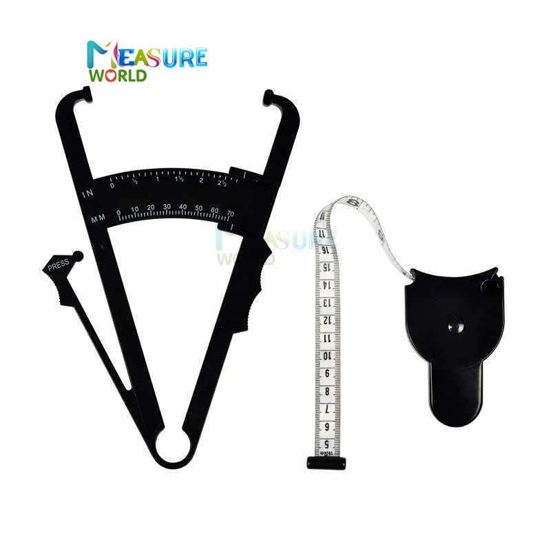 Body Fat Caliper with Measuring Tape | Body Fat Tester and Measurement Tool additional angle