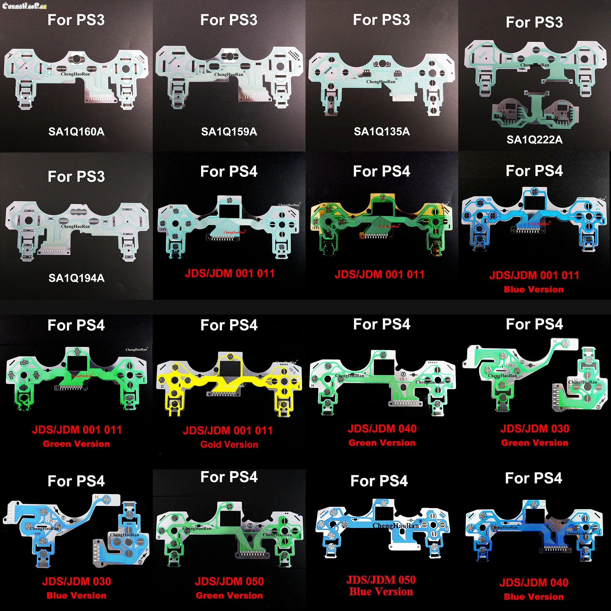 1pcs For PS3 PS4 Pro Slim Controller Conductive Film Keypad flex Cable Ribbon Circuit Board JDS 055