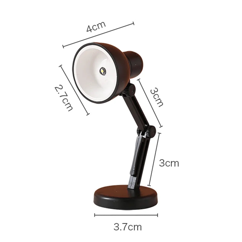 LED Mini Desk Lamp Foldable Magnetic Night Light | Clip-On Eye Protection Bedside L additional angle