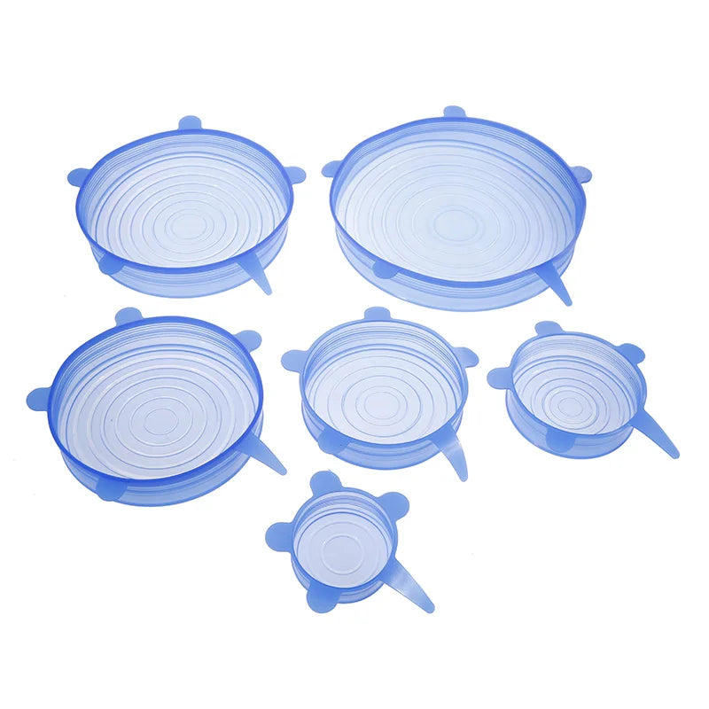 Universal Reusable Silicone Stretch Lids Food Wrap Silicone Cover for Cookware Bowl P lifestyle view