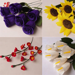 9.8"x8ft/Roll Crepe Paper for Handmade Paper Flower Wedding Birthday Party Decor Child close-up view