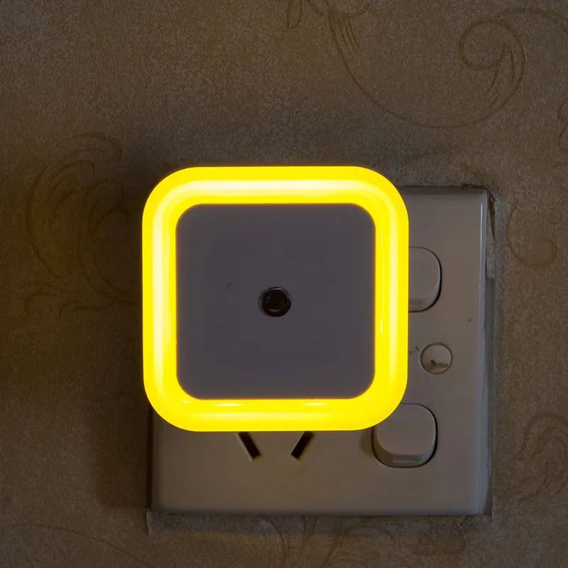 Wireless Sensor LED Night Light | Mini Square Plug-in Lamp for Baby, Kids, Living Roo lifestyle view
