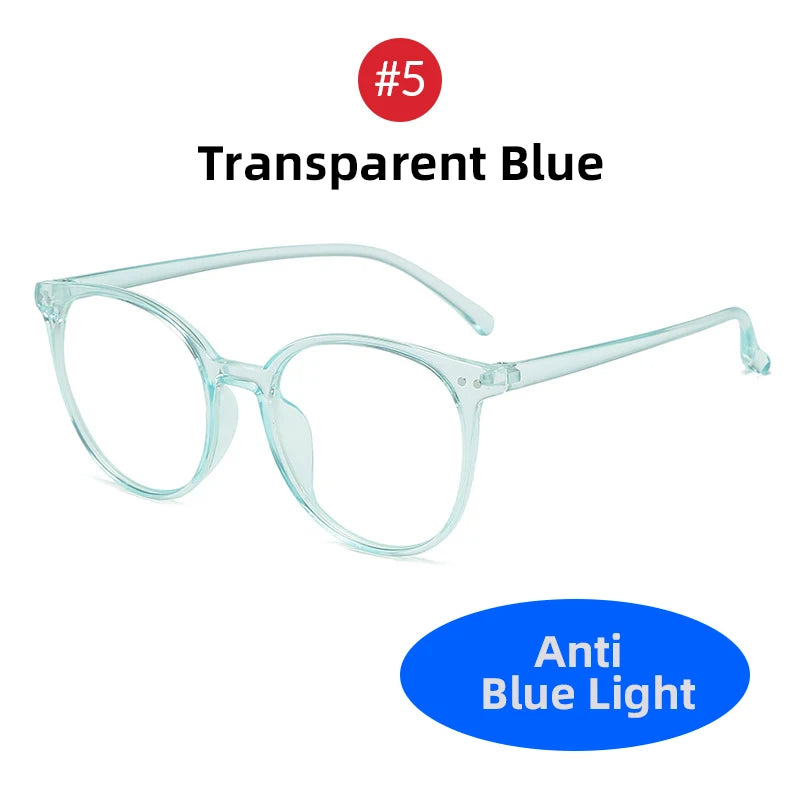 VIVIBEE Blue Light Blocking Glasses | Oversized Round Computer Eyewear for Women and M close-up view
