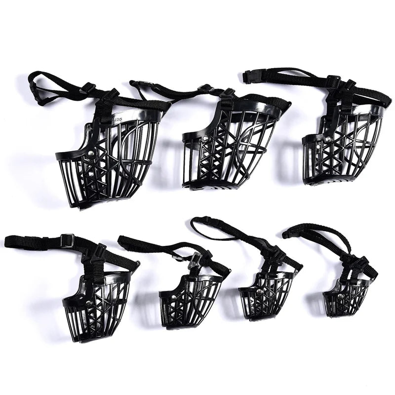 Adjustable Puppy Big Dog Muzzle Safety Breathable Pet Mouth Mask for Small Medium Large detail view