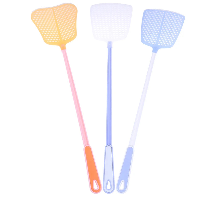 Durable Fly Swatter | Long Handle Plastic Mosquito Killer for Home close-up view