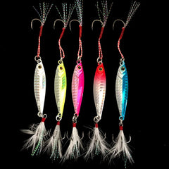 Shore Cast Fishing Lure Slow Shaking Jigbait 7g/10g/15g/20g/25g/30g/40g/60g Jig Artif alternate view