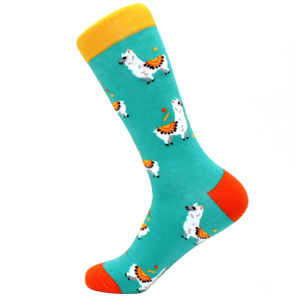 Sock Combed Cotton Funny Men's Big Size Crew Harajuku Hip Hop Thick Long Socks detail view