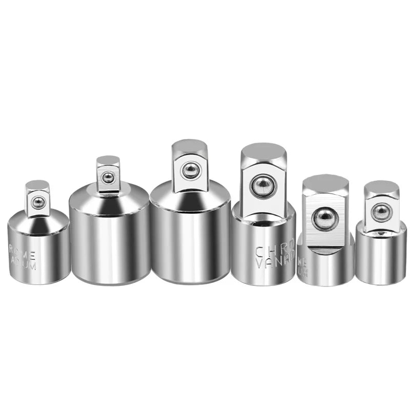 Ratchet Wrench Socket Adapter Set 1/2 to 3/8 to 1/4 | Drive Size Converter close-up view