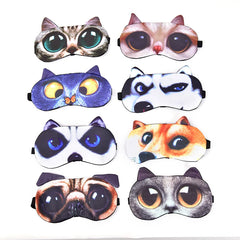 Cute Cat Dog Sleep Mask | Soft Eye Cover for Natural Sleeping alternate view