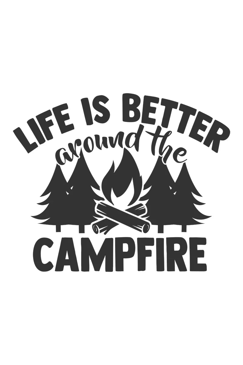 Camp Life Vinyl Decal Bundle | Camper Door Window Sticker for Laptop Water Bottle alternate view