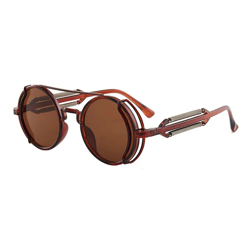 Classic Gothic Steampunk Sunglasses Brand Designer Men detail view