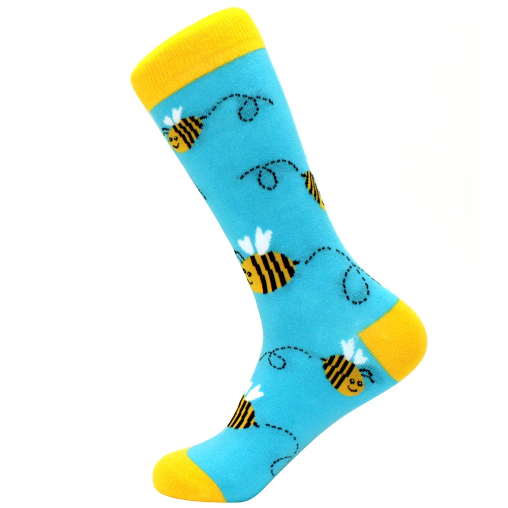 Sock Combed Cotton Funny Men's Big Size Crew Harajuku Hip Hop Thick Long Socks additional angle