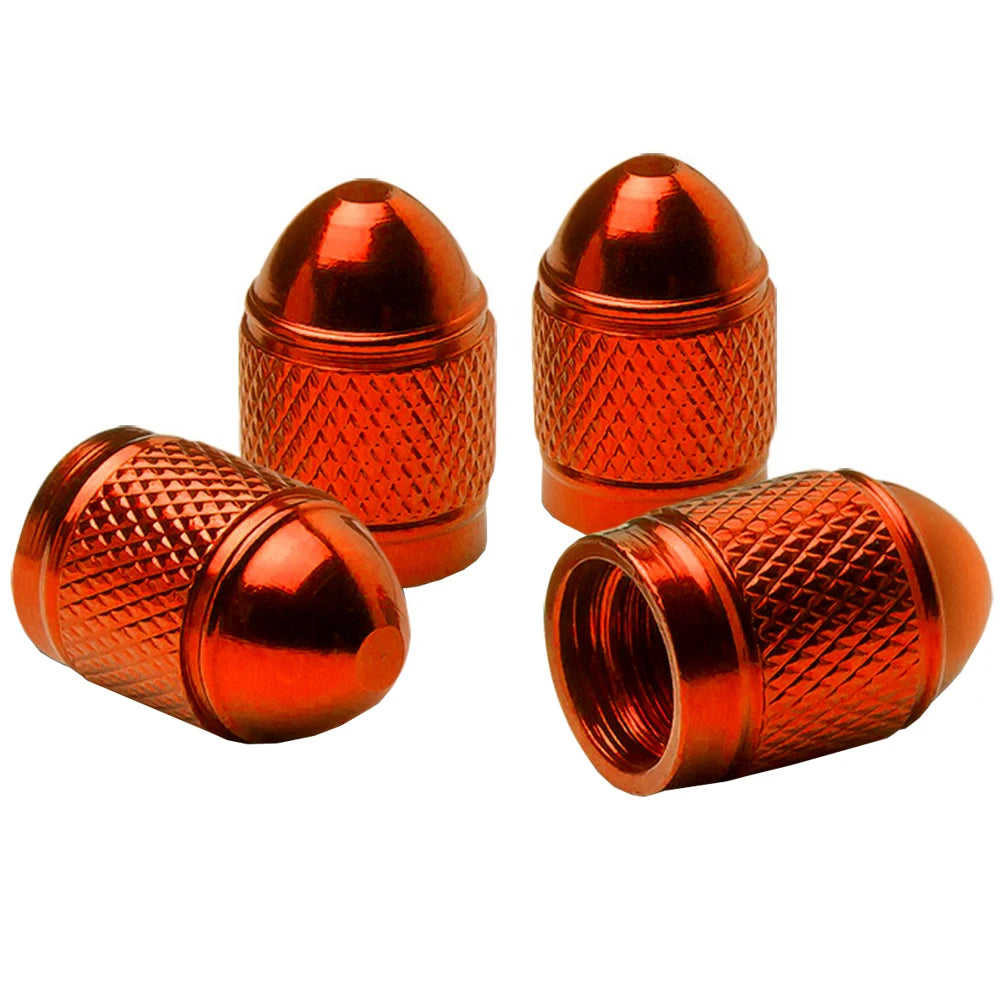 AUTCOAT Universal Car Wheel Tire Valve Stem Caps Aluminum for Bike Car Trucks Motorbi alternate view