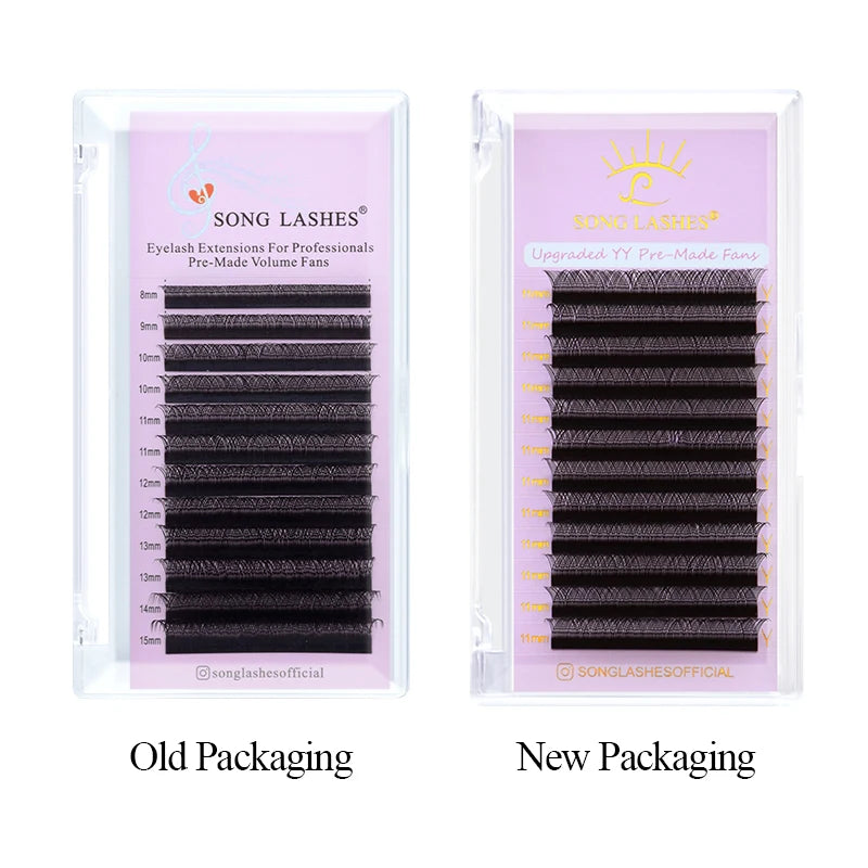Y Shape Premade Fans Eyelash Extensions | 2D YY Lashes for Salon Use additional angle