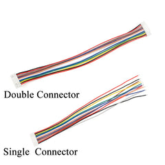 10Pcs GH1.25 2P/3P/4P/5P/6 Pin JST GH Series 1.25 Male Plug Connector With Wire 15CM 1007 28 AWG Single/Double Connector 1.25MM