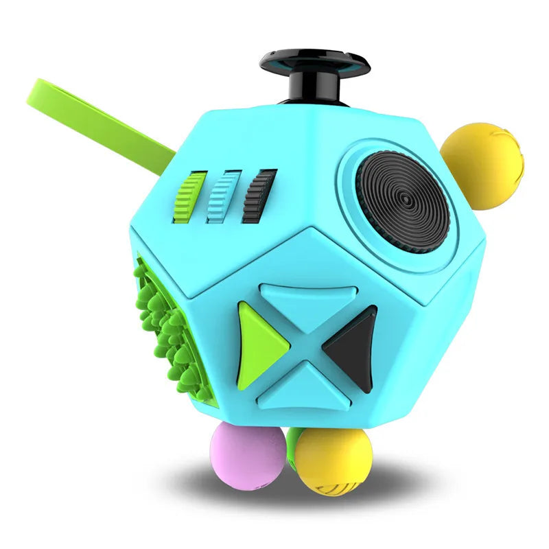 12 Sides Fidget Cube | Anti Stress Sensory Toy for Focus and Calm lifestyle view