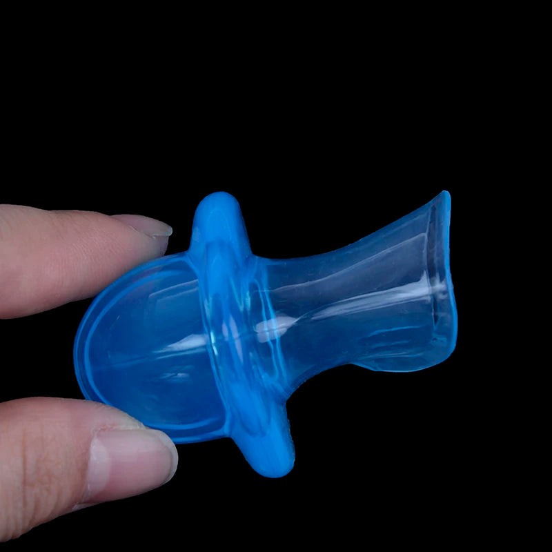 Tongue Anti Snoring Device | Medical Silicone Mouthpiece for Sleep Apnea Relief close-up view