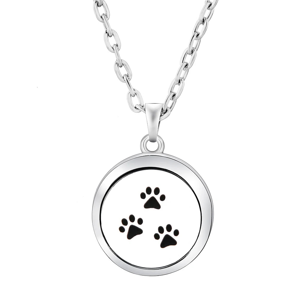 Heart-Shaped Aromatherapy Essential Oil Diffuser Necklace Stainless Steel High Qualit alternate view