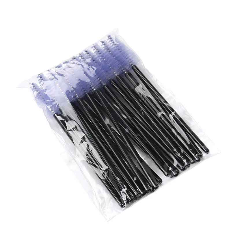 50pcs Eyelash Eyebrow Brush Water Drop Shape Nylon Eyelash Extension Applicator Lashes Makeup Brushes Beauty Tools Mascara Wand